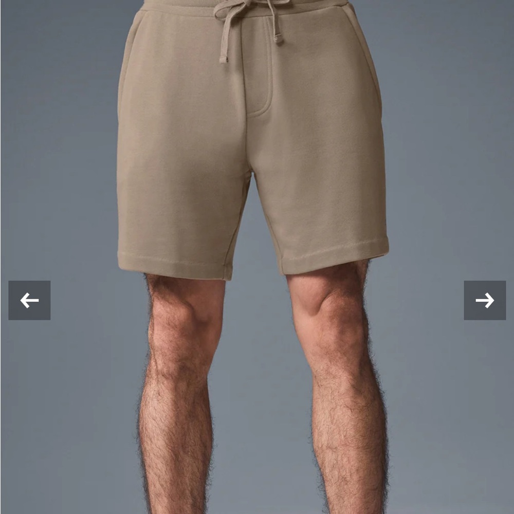 ALO Yoga Men's Athletic Tan Shorts